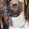 Pair of Roman Warrior lamps Bronze Statues -  Size: 33"L x 24"W x 96"H.