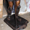 Pair of Roman Warrior lamps Bronze Statues -  Size: 33"L x 24"W x 96"H.