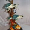 Five Sea Turtles Swimming Bronze Statue -  Size: 20"L x 16"W x 30"H.