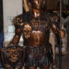 Pair of Roman Warrior lamps Bronze Statues -  Size: 33"L x 24"W x 96"H.