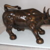 Wall street Bull -large Bronze Statue -  Size: 28"L x 16"W x 22"H.