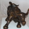 Wall street Bull -large Bronze Statue -  Size: 28"L x 16"W x 22"H.