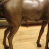 Young Girl and her pony Bronze Statue -  Size: 48"L x 20"W x 48"H.