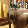 Young Girl and her pony Bronze Statue -  Size: 48"L x 20"W x 48"H.