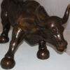 Wall street Bull -large Bronze Statue -  Size: 28"L x 16"W x 22"H.