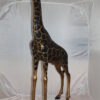 Pair of Giraffes Bronze Statues -  Size: 32"L x 12"W x 55"H.