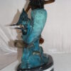 Mermaid w Dolphin and turtle Bronze Statue -  Size: 19"L x 9"W x 22"H.