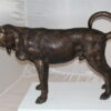 Hound dog Bronze Statue -  Size: 38"L x 12"W x 26"H.