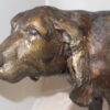 Hound dog Bronze Statue -  Size: 38"L x 12"W x 26"H.