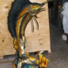 Large Sailfish Bronze Statue -  Size: 38"L x 24"W x 67"H.