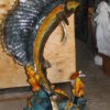 Large Sailfish Bronze Statue -  Size: 38"L x 24"W x 67"H.