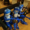 Musical Frogs on a Bench Bronze Statue -  Size: 41"L x 23"W x 33"H.