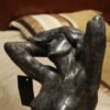 Woman Posing Naked Rodin Bronze Statue replica -  Size: 14"L x 13"W x 27"H.