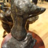 Woman Posing Naked Rodin Bronze Statue replica -  Size: 14"L x 13"W x 27"H.