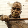 Musicista by Arnadia, Bust of Violin Musician Bronze Statue - 27"x 16"x 32"H.