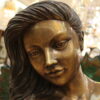 Beautiful Women Holding Drape Bronze Statue -  Size: 22"L x 18"W x 49"H.