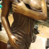 Beautiful Women Holding Drape Bronze Statue -  Size: 22"L x 18"W x 49"H.