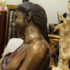 Beautiful Women Holding Drape Bronze Statue -  Size: 22"L x 18"W x 49"H.