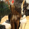 Beautiful Women Holding Drape Bronze Statue -  Size: 22"L x 18"W x 49"H.