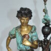 Les Amenes girl Bronze Statue -  Size: 9"L x 8"W x 25"H.