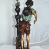 Les Amenes girl Bronze Statue -  Size: 9"L x 8"W x 25"H.