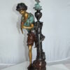 Les Amenes girl Bronze Statue -  Size: 9"L x 8"W x 25"H.