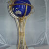 Illuminated Blue Ocean World Globe Rotating by motor -  18"L x 18"W x 42"H.