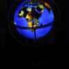 Illuminated Blue Ocean World Globe Rotating by motor -  18"L x 18"W x 42"H.