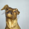 Jack Russell Dog Bronze Statue -  Size: 22"L x 8"W x 20"H.