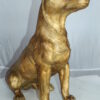 Jack Russell Dog Bronze Statue -  Size: 22"L x 8"W x 20"H.