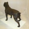 Pit Bull Dog Bronze Statue -  Size: 33"L x 11"W x 26"H.