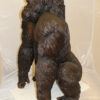 King Kong Bronze Statue -  Size: 32"L x 28"W x 49"H.