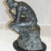 The Thinker Bronze Statue -  Size: 10"L x 12"W x 17"H.