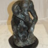 The Thinker Bronze Statue -  Size: 10"L x 12"W x 17"H.