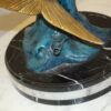 Mahi Mahi Fish Bronze Statue -  Size: 16"L x 12"W x 32"H.