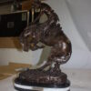 Rattlesnake by Remington Bronze Statue -  Size: 17"L x 10"W x 25"H.