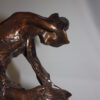 Rattlesnake by Remington Bronze Statue -  Size: 17"L x 10"W x 25"H.