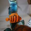 Dolphin with two fish and one turtle Statue -  Size: 22"L x 12"W x 32"H.