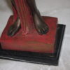 Egyptian lady Bronze Statue -  Size: 7"L x 6"W x 28"H.