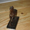 Running horse Bronze statue -  Size: 7.5"L x 3.5"W x 9"H.