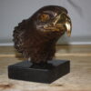 Eagle head - Bronze Statue -  Size: 10"L x 6"W x 8.5"H.