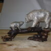 Family bear  - Bronze Statue -  Size: 15"L x 6"W x 9"H.