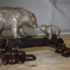 Family bear  - Bronze Statue -  Size: 15"L x 6"W x 9"H.