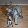 Elephant with trunk up -  Statue -  Size: 13.5"L x 5"W x 12"H.