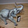 Elephant with trunk up -  Statue -  Size: 13.5"L x 5"W x 12"H.