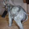 Elephant with trunk up -  Statue -  Size: 13.5"L x 5"W x 12"H.