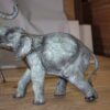 Elephant with trunk up -  Statue -  Size: 13.5"L x 5"W x 12"H.