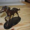 Running horse - Bronze Statue -  Size: 12"L x 4"W x 8"H.