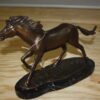 Running horse - Bronze Statue -  Size: 12"L x 4"W x 8"H.