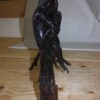 Three monkeys on a tree log - Bronze Statue -  Size: 27"L x 11"W x 18"H.